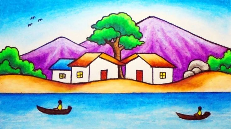 Contoh Gambar Pemandangan Alam Gunung Dan Pantai