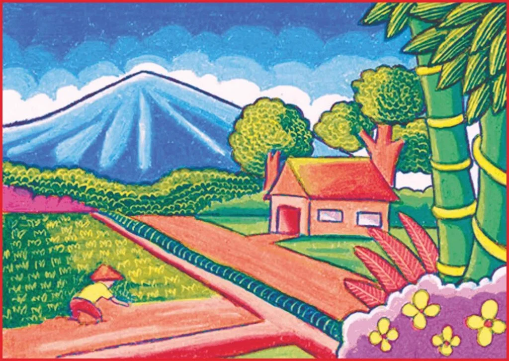 Contoh Gambar Pemandangan Persawahan