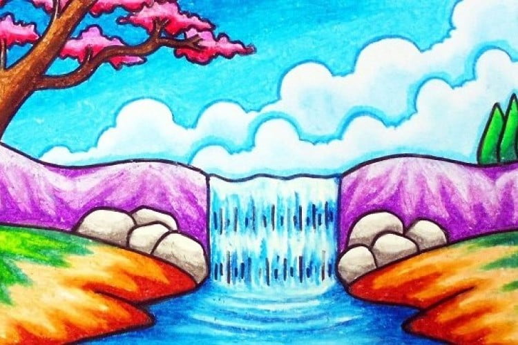 Gambar Pemandangan Alam Air Terjun